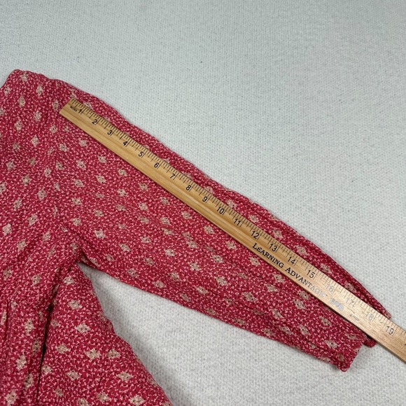 NWT Scandal Italy Ordell Tiered Ruffle Mini Dress Womens Medium Floral Boho Pink - Picture 13 of 16